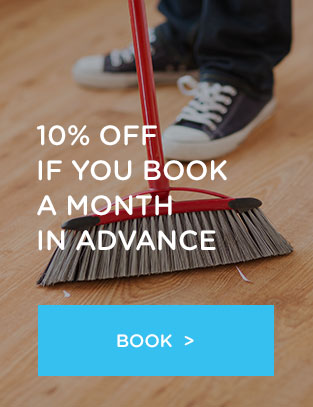  London customers cleaning service offer book a month in advance